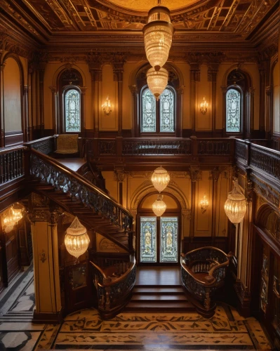 staircase,entrance hall,staircases,hallway,ornate room,foyer,outside staircase,winding staircase,victorian room,upstairs,cochere,stairwell,gringotts,victorian,stairway,stairwells,peles castle,driehaus,stairs,teylers,Art,Artistic Painting,Artistic Painting 30