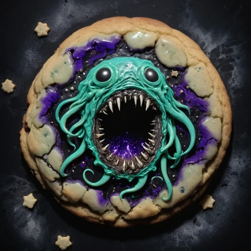 halloween cookies,cutout cookie,cookie,gourmet cookies,cuthulu,beholders,azathoth,cookies,royal icing cookies,servitor,christmas cookie,gingerbread cookie,cookie decorating,madballs,three eyed monster,quark tart,eukaryote,bakony,royal icing,shabdrung,Illustration,Realistic Fantasy,Realistic Fantasy 47