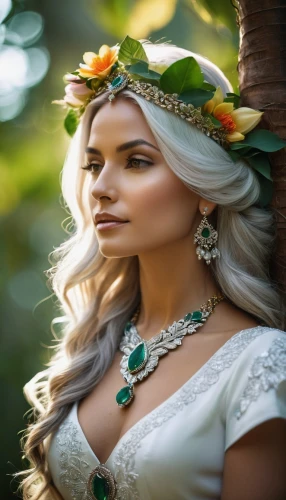 bridal jewelry,celtic queen,aromanians,margairaz,galadriel,celtic woman,sun bride,headdress,bridal,bridal dress,bridewealth,headdresses,indian bride,vasilisa,beautiful girl with flowers,diwata,tuatha,diadem,headpiece,elven,Photography,General,Cinematic