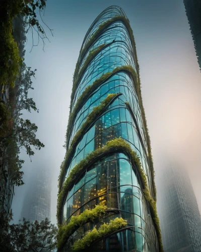 futuristic architecture,arcology,guangzhou,glass building,chengdu,morphosis,futuristic landscape,skyscraper,the skyscraper,escala,taikoo,koolhaas,ecotopia,hangzhou,skyscraping,shenzhen,chongqing,zhangzhou,biospheres,modern architecture,Illustration,Realistic Fantasy,Realistic Fantasy 40