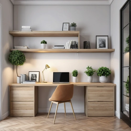 wooden desk,blur office background,modern decor,modern office,writing desk,desk,working space,office desk,danish room,modern room,danish furniture,contemporary decor,wooden shelf,highboard,credenza,search interior solutions,desks,particleboard,interior decoration,wooden mockup,Photography,General,Realistic