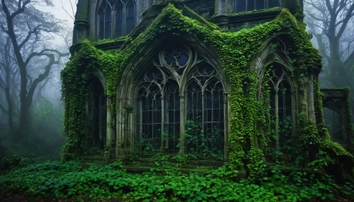 forest chapel,haunted cathedral,sunken church,witch's house,abandoned place,witch house,gothic church,gothic style,gothic,ghost castle,ruins,abandoned places,old graveyard,mausoleum ruins,ruin,lost place,ancient ruins,gothicus,resting place,black church,Art,Classical Oil Painting,Classical Oil Painting 11