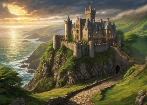 nargothrond,dragonstone,beleriand,gondolin,lyonesse,fantasy picture,fantasy landscape,castle of the corvin,knight's castle,diagon,fairy tale castle,valinor,fairytale castle,hogwarts,fantasy art,castlelike,narnians,castletroy,castledawson,thingol,Conceptual Art,Fantasy,Fantasy 27