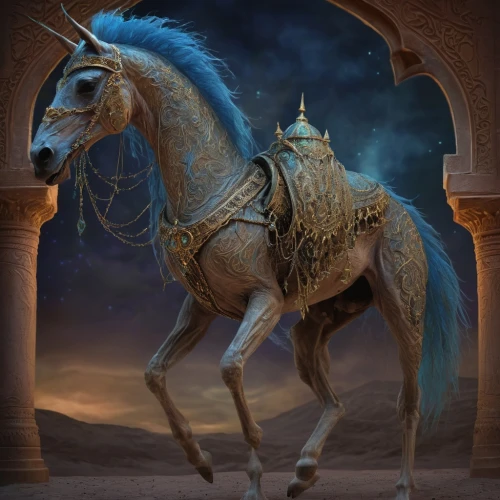 arabian horse,simorgh,arabian horses,buraq,samarrai,marakkar,ghadeer,khordad,nazari,bronze horseman,shaheedi,shahnama,golden unicorn,cheval,seregil,bhishma,khusrau,caballus,carousel horse,arabians,Illustration,Realistic Fantasy,Realistic Fantasy 02