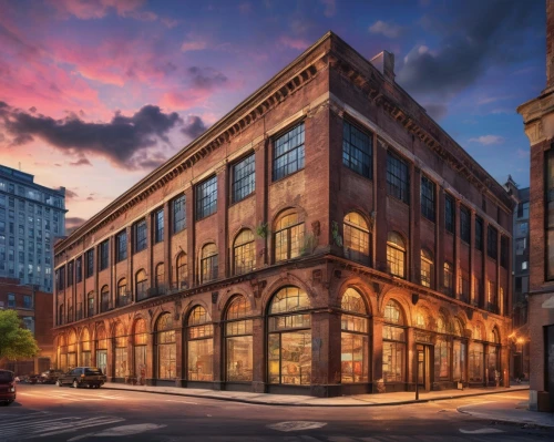 nettl,willis building,nscad,packinghouse,mercantile,laclede,lofts,sewing factory,wynkoop,brownstones,warehouses,driehaus,glass facades,anthropologie,harrod,landmarked,old brick building,teahouses,multistoreyed,bond stores,Art,Classical Oil Painting,Classical Oil Painting 02