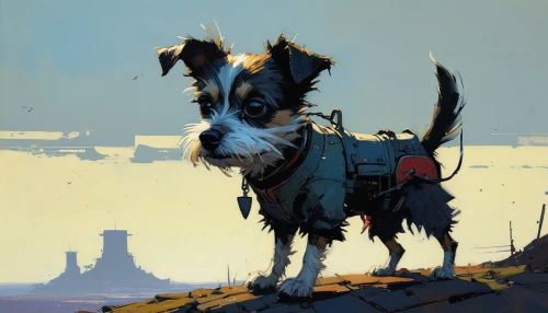 dog illustration,vikingskipet,hound,indian dog,collie,schnaufer,traveler,companion dog,the wanderer,archaia,barkus,terrier,kelpie,canidae,laika,balto,sled dog,carnacki,nomad,schnauzer,Conceptual Art,Sci-Fi,Sci-Fi 01