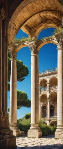 celsus library,pillars,colonnades,three pillars,jerash,columns,doric columns,leptis,marble palace,colonnaded,roman columns,noto,dougga,colonnade,agrigento,celsus,greek temple,crillon,cochere,palladian,Photography,Black and white photography,Black and White Photography 15