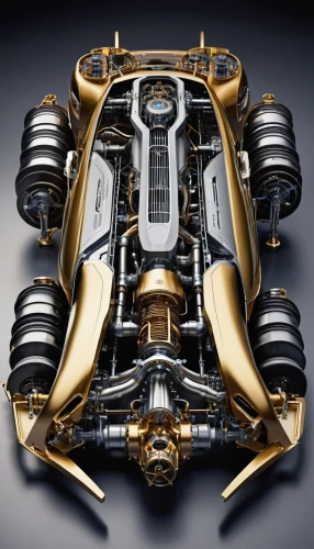 car engine,mercedes engine,engine,gold paint stroke,6 cylinder,pagani,black and gold,race car engine,internal-combustion engine,lamborghini diablo,gold lacquer,gold plated,pagani zonda,bmw engine,midengine,mercedes benz slr,super charged engine,torqueflite,pudiera,carburetted,Photography,General,Realistic