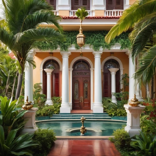 peranakan,peranakans,water palace,istana,anantara,hacienda,verandas,siemreap,tropical house,siem reap,pondicherry,amanresorts,javanese traditional house,porticoes,conservatory,mizner,mustique,florida home,palm garden,palmilla,Conceptual Art,Oil color,Oil Color 19