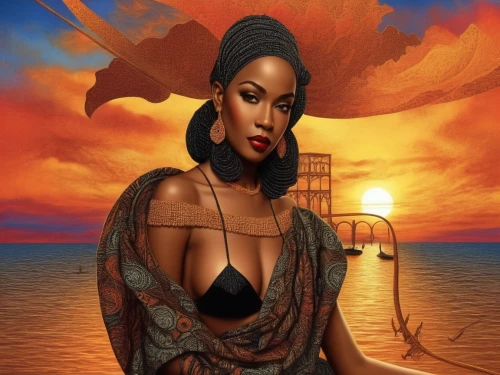 oshun,african woman,nubia,african american woman,nzinga,nubian,african art,ibibio,azilah,oluchi,maliana,africaine,liberian,ikpe,nephthys,africana,african culture,onyali,black woman,amaka,Illustration,Realistic Fantasy,Realistic Fantasy 21