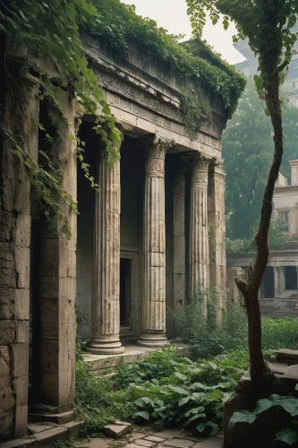 mausoleum ruins,temple of diana,peristyle,roman temple,ruins,greek temple,mausolea,artemis temple,panagora,poseidons temple,the ruins of the palace,walhalla,ancient ruins,kykuit,necropolis,marble palace,colonnaded,tombs,colonnade,pillars,Photography,Documentary Photography,Documentary Photography 12