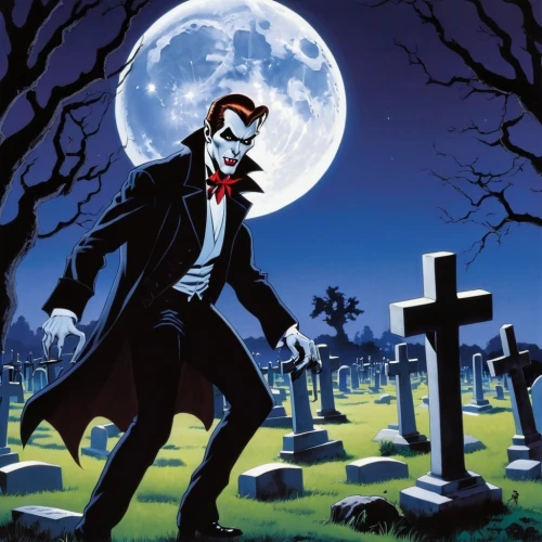 ghoulardi,count dracula,graveside,halloween background,morbius,drac,deadman,graves,dracula,hellblazer,crowley,halloween and horror,days of the dead,graveyards,bram stoker,cimitero,october 31 halloween,mortem,macdevitt,gravedigger,Illustration,American Style,American Style 05