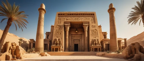 egyptian temple,karnak temple,karnak,luxor,medinet,pharaonic,egyptienne,ancient egypt,edfu,egypt,qasr,abydos,ancient egyptian,abu simbel,amenemhet,ctesiphon,wadjet,qasr al watan,dendera,ramesseum,Illustration,Realistic Fantasy,Realistic Fantasy 13