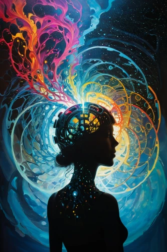 ayahuasca,brainwaves,astral traveler,aura,precognition,immersed,vehz,cosmic flower,singularity,cognition,energies,mindspring,neurosky,empath,nebula,telepath,oracular,consciousness,vortex,promethea,Illustration,Abstract Fantasy,Abstract Fantasy 20