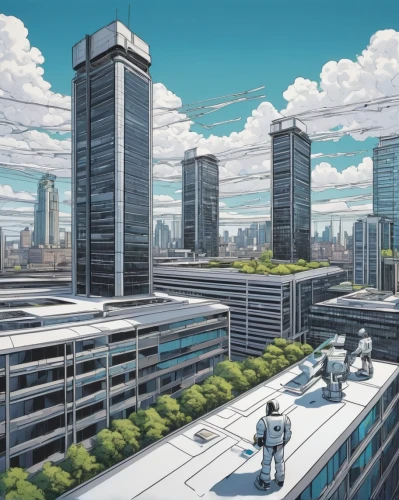 cybercity,skyscraping,megapolis,microdistrict,songdo,highrises,sky apartment,oscorp,sky city,isozaki,arcology,urban development,citycell,tokyo city,cityview,overdevelopment,skyscrapers,smart city,urbanworld,skyreach,Illustration,Vector,Vector 15