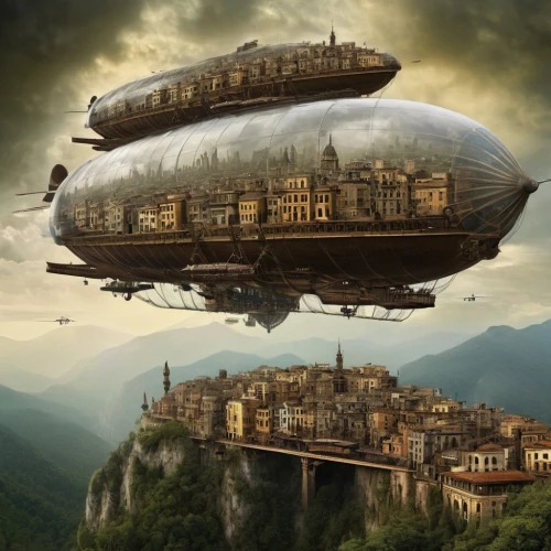 airships,airship,dirigible,skyship,dirigibles,deltha,air ship,cloud atlas,bathysphere,skycycle,ecotopia,zeppelins,landship,fantasy picture,imaginarium,humphreville,montgolfier,flying saucer,sci fiction illustration,citadels,Photography,Artistic Photography,Artistic Photography 06