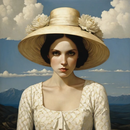 woman's hat,khnopff,the hat of the woman,guccione,perugini,the hat-female,woman with ice-cream,girl wearing hat,panama hat,high sun hat,mcconaghy,portrait of a girl,swynnerton,stuever,haynsworth,yasumasa,woman of straw,milliner,shepherdess,etty,Illustration,Realistic Fantasy,Realistic Fantasy 09