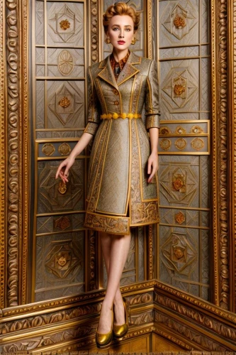 vintage doll,armoire,vintage paper doll,greer garson-hollywood,wooden mannequin,art deco woman,female doll,collectible doll,model years 1960-63,paquita,miniaturist,wooden figure,imperial coat,doll figure,female model,wooden doll,doll dress,cardboard background,fashion doll,retro paper doll
