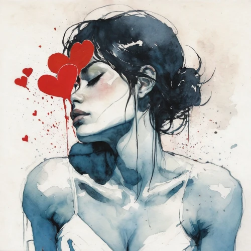 corazon,painted hearts,elektra,viveros,lovesickness,jeanneney,kommuna,red heart,watery heart,heartiness,broken heart,tomie,queen of hearts,baroness,cupidity,heartsick,fauve,crying heart,lover's grief,marceline,Illustration,Paper based,Paper Based 05