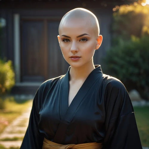 geisha,nitaya,rahula,buddhist monk,geiko,maiko,hakama,geisha girl,ventress,katana,alopecia,japanese woman,goju,ajahn,aido,rakugo,theravada buddhism,samurai fighter,amidala,samurai,Conceptual Art,Fantasy,Fantasy 11