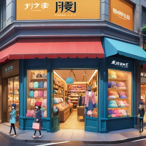 anime japanese clothing,mitsukoshi,omotesando,takashimaya,harajuku,shopping street,rakuten,giaimo,stores,shopnbc,laundry shop,storefront,akihabara,store front,store,aniplex,fashion street,uniqlo,isetan,yodobashi,Illustration,Japanese style,Japanese Style 03