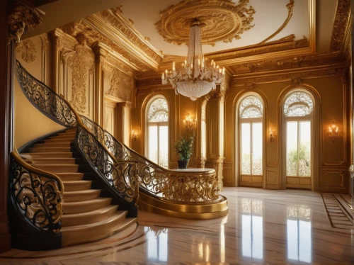 ornate room,palladianism,palatial,winding staircase,outside staircase,staircase,luxury home interior,ritzau,luxury property,entrance hall,circular staircase,royal interior,chateauesque,opulently,neoclassical,opulent,chateau,opulence,balustrade,enfilade,Art,Artistic Painting,Artistic Painting 26