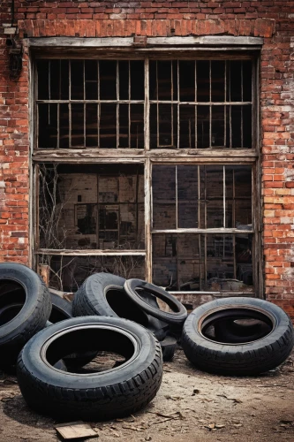 old tires,tires,tire recycling,stack of tires,summer tires,tyres,car tyres,car tire,tire service,tires and wheels,warehouses,tire,abandoned factory,old factory,tyre,car wheels,warehouse,whitewall tires,brickyards,empty factory,Photography,Black and white photography,Black and White Photography 07