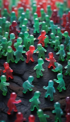 red confetti,gummybears,tilt shift,push pins,red and green,lego background,multitude,gummies,red green,cinema 4d,minifigures,colored pins,bokeh pattern,bokeh,confetti,toy photos,gummy bears,micropolis,miniature figures,armies,Photography,Artistic Photography,Artistic Photography 11