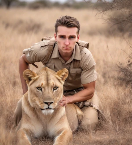 photo shoot with a lion cub,male lions,safaris,human and animal,kenya africa,male lion,zoologist,protected animal,disneynature,lionesses,king of the jungle,sibaya,african lion,south africa,lion with cub,safari,ruaha,cub,lion father,lion cub,Photography,Realistic