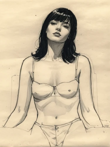 drawing mannequin,underdrawing,tura satana,female body,vintage drawing,underpainting,line drawing,girl drawing,rotoscoped,sheet drawing,bettie,girl sitting,woman sitting,bocek,unfinished,overdrawing,torso,drawing,drawing course,pencil lines,Illustration,Paper based,Paper Based 07