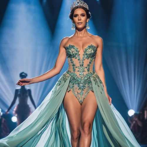 ivete,siriano,celestina,runway,caftan,rainha,eveningwear,miss universe,a floor-length dress,kouroussa,miss kabylia 2017,traje,wanessa,defile,dress form,great as a stilt performer,lali,ball gown,teal blue asia,miss circassian,Photography,General,Realistic