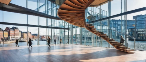 brygge,elbphilharmonie,hafencity,aarhus,bjarke,bergenhus,spiral staircase,samuel beckett bridge,senedd,aalborg,snohetta,pierhead,outside staircase,winding staircase,mvrdv,spiral stairs,trondheim,bremerhaven,gronkjaer,balustrades,Art,Classical Oil Painting,Classical Oil Painting 22