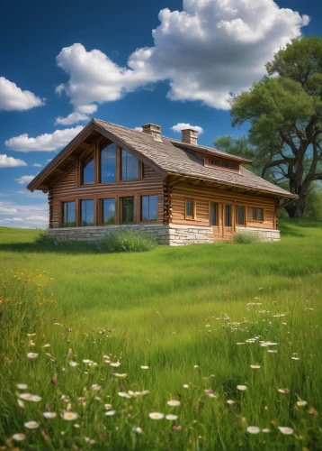 home landscape,wooden house,log home,meadow landscape,country cottage,grass roof,country house,homesteading,beautiful home,log cabin,summer cottage,acreages,smallholdings,house insurance,danish house,farm house,homesteader,bucolic,background view nature,roof landscape,Illustration,Abstract Fantasy,Abstract Fantasy 21