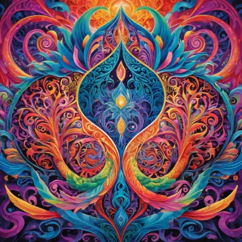 heart chakra,mantra om,ayahuasca,mandala art,kaleidoscope art,vibrantly,aum,vibrancy,mandala,boho art,crown chakra,root chakra,kundalini,moksha,shamanistic,dmt,oneness,vibrational,chakra,raelians,Illustration,Realistic Fantasy,Realistic Fantasy 39