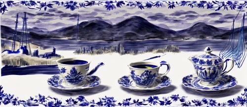 delftware,blue coffee cups,coffeepots,watercolor tea set,sailing blue purple,gondolin,coffee tea illustration,enamelware,teahouses,sailing boats,crockery,blue and white,tea service,tea set,inkwells,oktoberfest background,teacups,ramadan background,demitasse,winter background