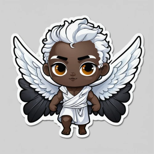 ororo,business angel,uriel,gyrich,cherubim,shiron,merlyn,djibril,anjo,vihiga,angelman,ayat,xerxes,archangel,cupid,chiwetel,harpy,black angel,toshiro,angel,Unique,Design,Sticker