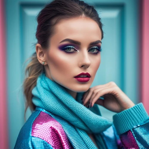 neon makeup,perrie,evgenia,makeup artist,intense colours,eyes makeup,vintage makeup,color turquoise,vibrant color,juvederm,women's cosmetics,kanaeva,turquoise wool,olesya,harlequin,retouching,makeup,colourful,romantic look,colorful background,Photography,General,Realistic