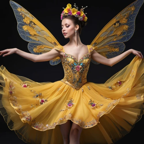 flower fairy,yellow butterfly,evgenia,coppelia,fairy,faerie,fairy queen,sylphide,ballet tutu,julia butterfly,vaganova,ballet dancer,faery,little girl fairy,sylphides,lopatkina,yellow petal,rosa 'the fairy,mariinsky,vishneva,Photography,General,Realistic