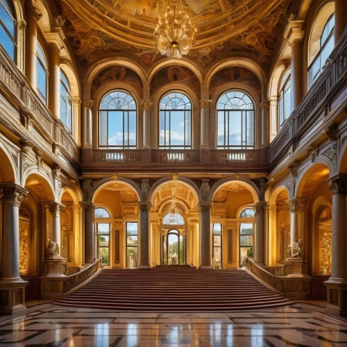 rudolfinum,louvre,kunsthistorisches museum,mirogoj,teylers,europe palace,konzerthaus berlin,louvre museum,certosa di pavia,semperoper,musée d'orsay,residenz,cochere,entrance hall,royal interior,llotja,foyer,sorbonne,enfilade,hermitage,Art,Artistic Painting,Artistic Painting 20