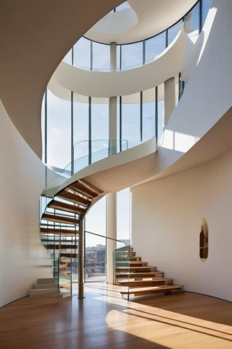 circular staircase,winding staircase,spiral staircase,outside staircase,daylighting,staircase,spiral stairs,staircases,snohetta,balustraded,associati,banisters,balustrades,dinesen,seidler,architektur,wooden stair railing,skylights,archidaily,interior modern design,Conceptual Art,Oil color,Oil Color 14