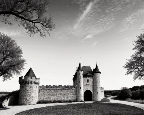 pierrefonds,monbazillac castle,chateaux,chateau,chenonceau,fairytale castle,castel,carcassone,templar castle,castles,moated castle,fairy tale castle,royal castle of amboise,bretagne,medieval castle,loches,apremont,bach knights castle,oradour,gevrey