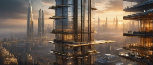 futuristic architecture,arcology,coruscant,futuristic landscape,dubay,sky space concept,citadels,supertall,skyscapers,tallest hotel dubai,skycraper,urban towers,metropolis,emaar,skyscraper,skylstad,skyscraping,skyscraper town,dubia,the skyscraper,Art,Classical Oil Painting,Classical Oil Painting 18