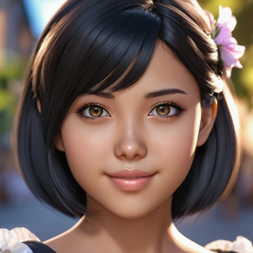 lumidee,xiaoyu,shimei,alita,doll's facial features,nanako,natural cosmetic,japanese doll,jasmine blossom,dora,girl portrait,minmei,yuna,mulan,japanese woman,yumei,photorealistic,marinette,maya,bayumi,Photography,General,Realistic