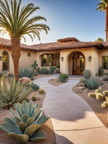 xeriscaping,landscaped,luxury home,roof landscape,beautiful home,xerfi,landscaping,desert plants,palmilla,luxury property,large home,spanish tile,landscapre desert safari,desert plant,home landscape,bungalows,landscapers,hacienda,luxury real estate,dunes house,Illustration,Retro,Retro 08