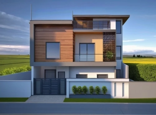 modern house,3d rendering,two story house,smart house,residential house,residencial,vivienda,homebuilding,frame house,duplexes,prefab,house shape,modern architecture,dreamhouse,smart home,cubic house,cube house,sketchup,revit,house drawing