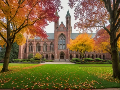 yale university,yale,shattuck,smithsonian,usyd,washu,lehigh,marquette,gasson,mccosh,the trees in the fall,fall foliage,mercyhurst,autumn in the park,colors of autumn,collegiate basilica,uw,autumn background,mdiv,cathedrals,Art,Classical Oil Painting,Classical Oil Painting 09