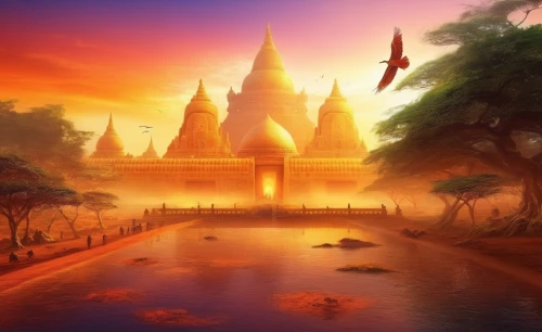 ayutthaya,buddhist temple complex thailand,mandalay,phra nakhon si ayutthaya,mahabodhi,kampuchea,phra,cambodge,prasat,rattanakosin,theravada buddhism,thai temple,bagan,cambodia,khmer,monywa,phnom,phanom,khine,rattanakiri,Illustration,Realistic Fantasy,Realistic Fantasy 01