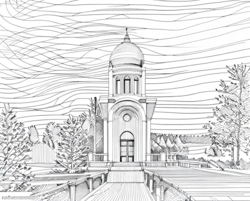 clissold,steeples,steeple,sketchup,grangegorman,line drawing,coloring page,belltower,clocktower,hawksmoor,brenau,clock tower,trevecca,coloring pages,kashan,futuh,collegiate basilica,bell tower,borromini,minarets,Design Sketch,Design Sketch,Hand-drawn Line Art