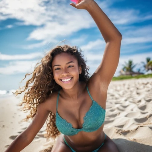 girl making selfie,beach background,moana,thahane,bahama,trinidadian,sonrisa,rexona,bula,coconut water,anguilla,holding a coconut,dominicana,ayanda,diani,barbuda,beach volleyball,punta cana,aruban,aloha