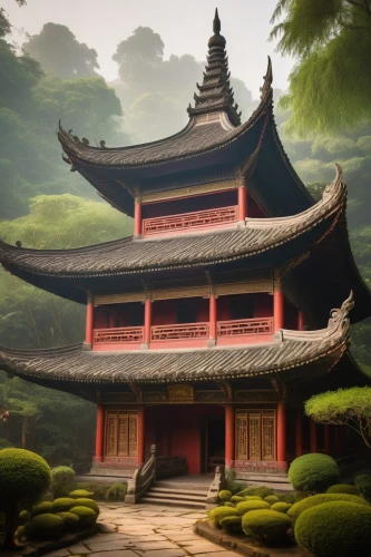 asian architecture,buddhist temple,teahouses,the golden pavilion,wudang,teahouse,hall of supreme harmony,dojo,golden pavilion,stone pagoda,confucian,taoist,dongbuyeo,confucianism,hanging temple,pagodas,ancient house,qingcheng,shannxi,taoism,Illustration,Abstract Fantasy,Abstract Fantasy 16